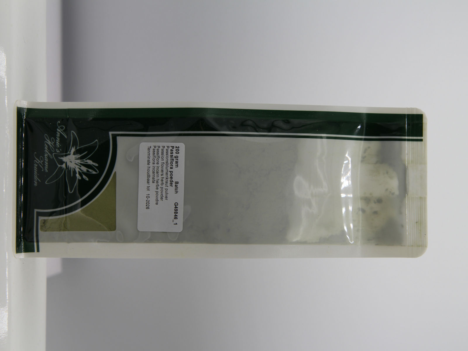 Passionsblumenkraut pulver 200 gram  (Mindestens haltbar bis 10-2026)