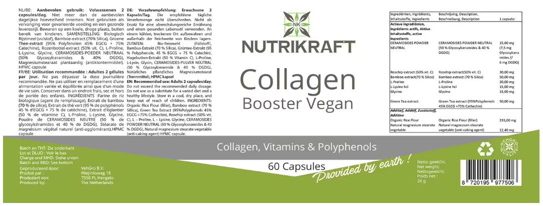 Vegan Collageen Booster capsules 60 stuks